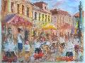 Fish soup festival, pasztel, 50x70 cm, 270 USD